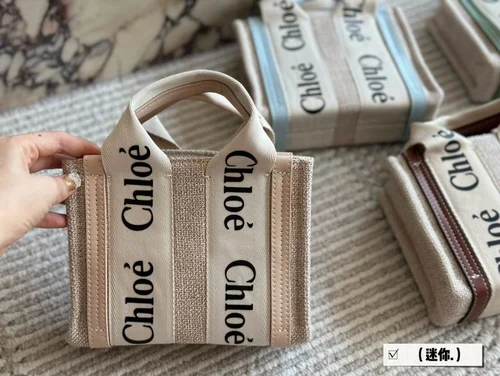 11 Chloe Woody Large Canvas Tote Bag Women Luxury Designer