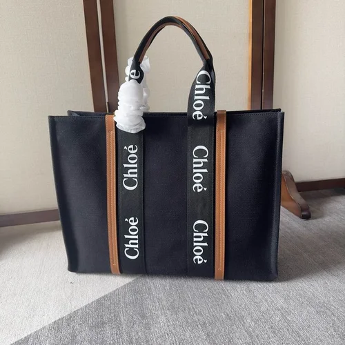11 Chloe Woody Large Canvas Tote Bag Women Luxury Designer