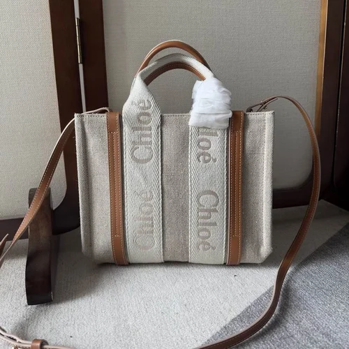 11 Chloe Woody Large Canvas Tote Bag Women Luxury Designer