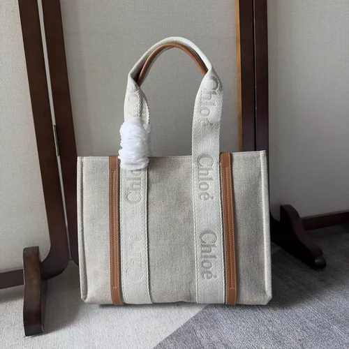 11 Chloe Woody Large Canvas Tote Bag Women Luxury Designer