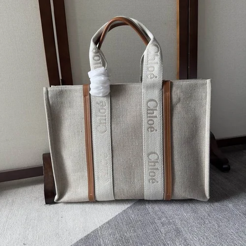11 Chloe Woody Large Canvas Tote Bag Women Luxury Designer