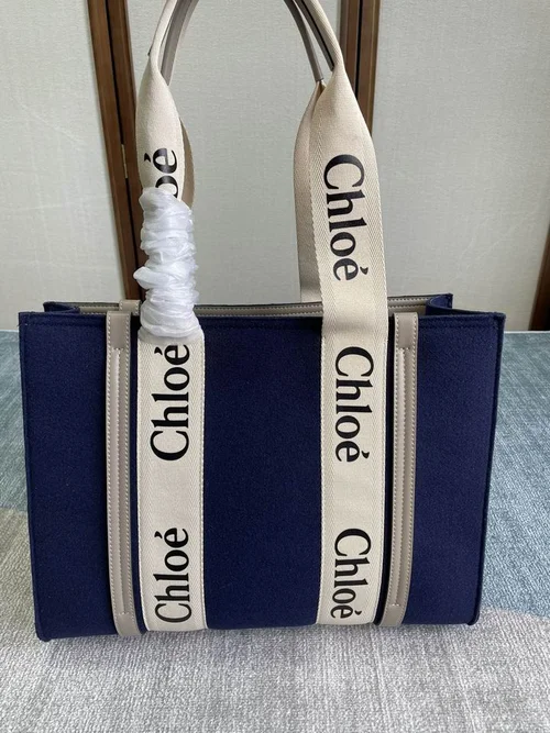 11 Chloe Woody Large Canvas Tote Bag Women Luxury Designer