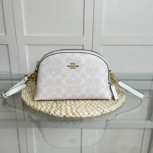 11 Coach Shell Bag Small Women Luxury Leather Designer