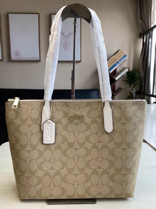 11 Coach Large Shopping Bag Canvas Women Luxury Designer