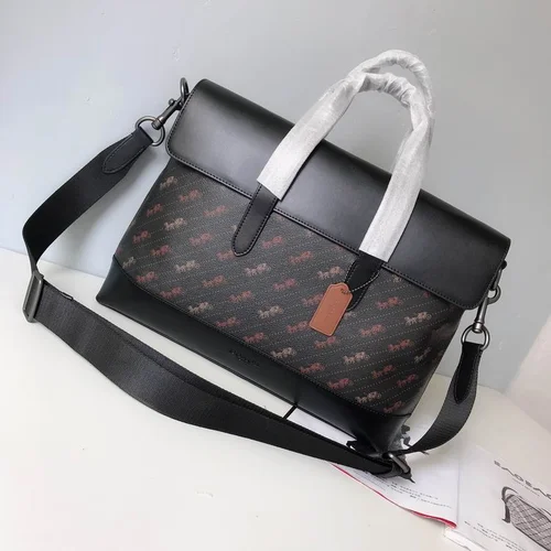 11 Coach Briefcase Men Luxury Leather Business Bag Designer