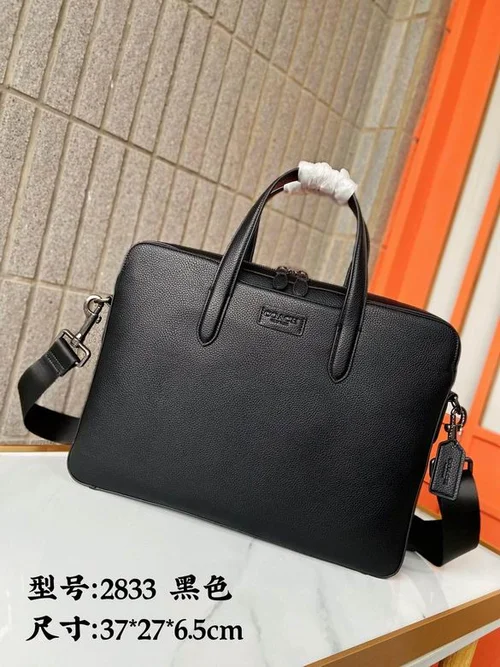 11 Coach Briefcase Men Luxury Leather Business Bag Designer