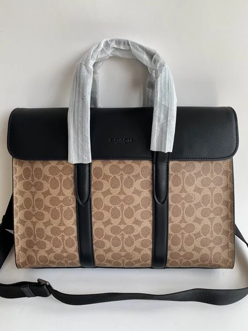 11 Coach Briefcase Men Luxury Leather Business Bag Designer