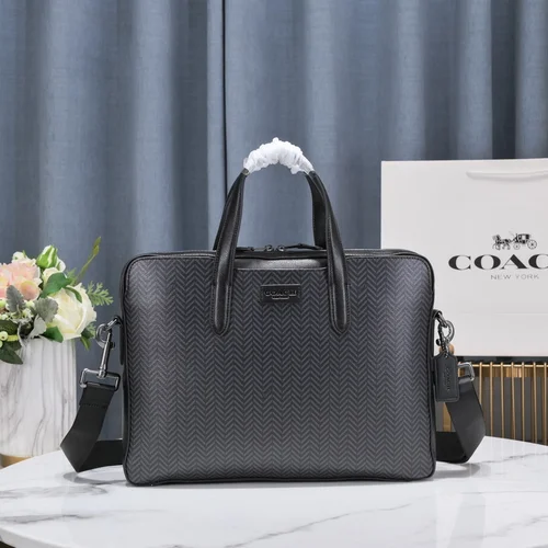 11 Coach Briefcase Men Luxury Leather Business Bag Designer