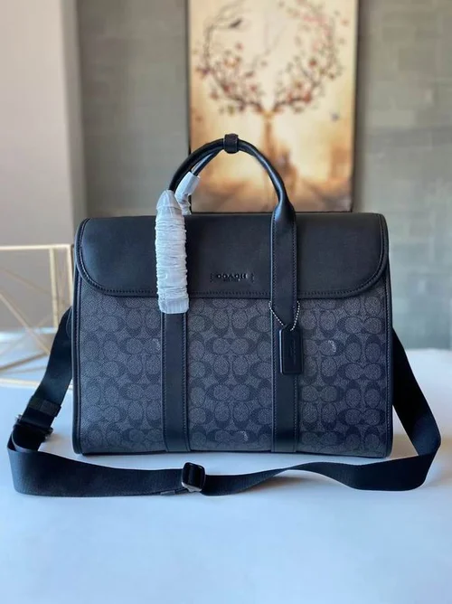 11 Coach Briefcase Men Luxury Leather Business Bag Designer