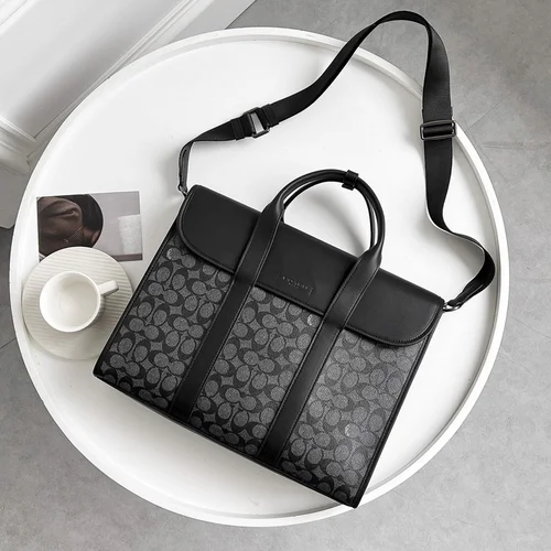 11 Coach Briefcase Men Luxury Leather Business Bag Designer