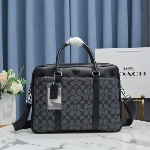 11 Coach Briefcase Men Luxury Leather Business Bag Designer