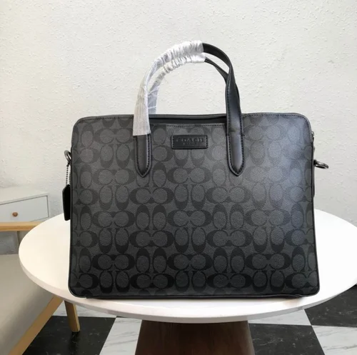 11 Coach Briefcase Men Luxury Leather Business Bag Designer