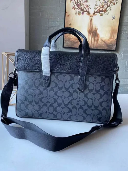 11 Coach Briefcase Men Luxury Leather Business Bag Designer
