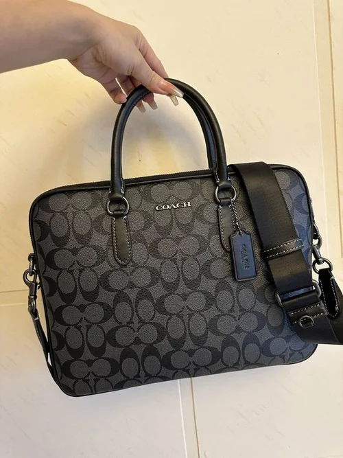 11 Coach Briefcase Men Luxury Leather Business Bag Designer
