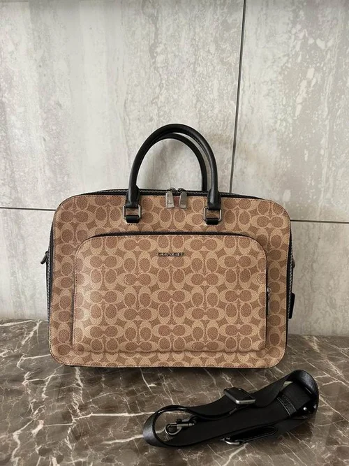 11 Coach Briefcase Men Luxury Leather Business Bag Designer