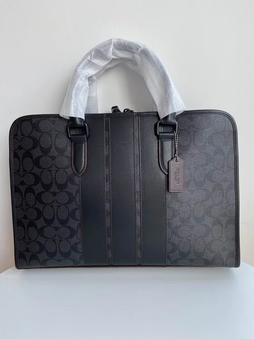 11 Coach Briefcase Men Luxury Leather Business Bag Designer