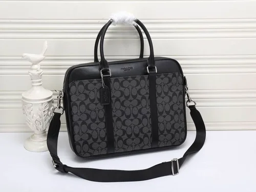 11 Coach Briefcase Men Luxury Leather Business Bag Designer