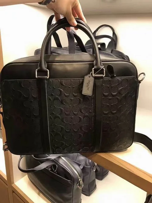 11 Coach Briefcase Men Luxury Leather Business Bag Designer