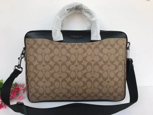 11 Coach Briefcase Men Luxury Leather Business Bag Designer