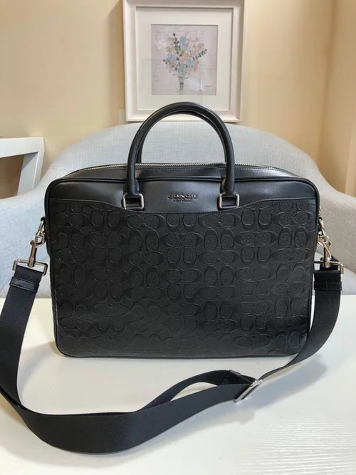 11 Coach Briefcase Men Luxury Leather Business Bag Designer