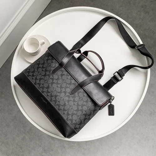 11 Coach Briefcase Men Luxury Leather Business Bag Designer