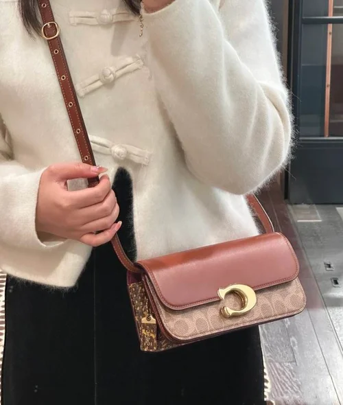 11 Coach One Shoulder Bag Women Large Luxury Leather Designer