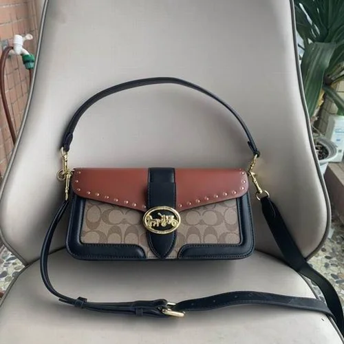 11 Coach One Shoulder Bag Women Large Luxury Leather Designer