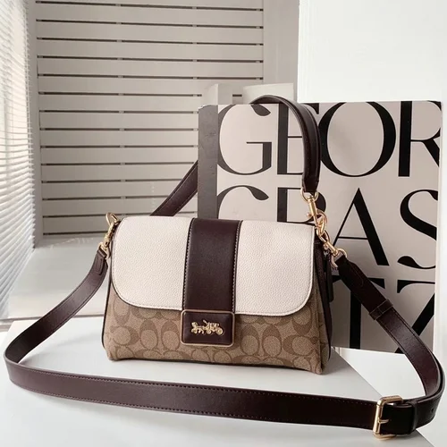 11 Coach One Shoulder Bag Women Large Luxury Leather Designer