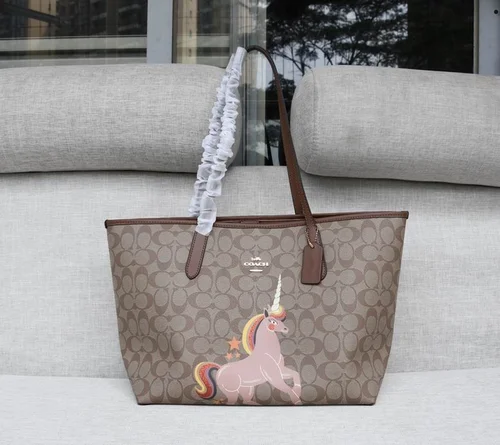 11 Coach Large Tote Bag Women Luxury Canvas Leather Designer