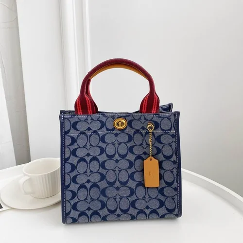 11 Coach Large Tote Bag Women Luxury Canvas Leather Designer