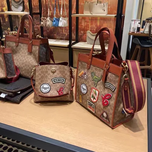 11 Coach Large Tote Bag Women Luxury Canvas Leather Designer