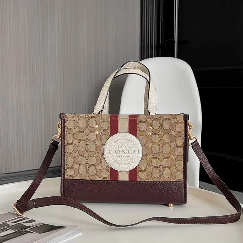 11 Coach Large Tote Bag Women Luxury Canvas Leather Designer