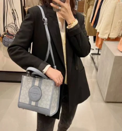 11 Coach Large Tote Bag Women Luxury Canvas Leather Designer