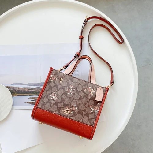 11 Coach Large Tote Bag Women Luxury Canvas Leather Designer