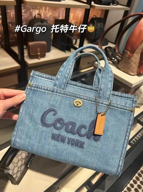 11 Coach Large Tote Bag Women Luxury Canvas Leather Designer