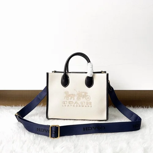 11 Coach Large Tote Bag Women Luxury Canvas Leather Designer