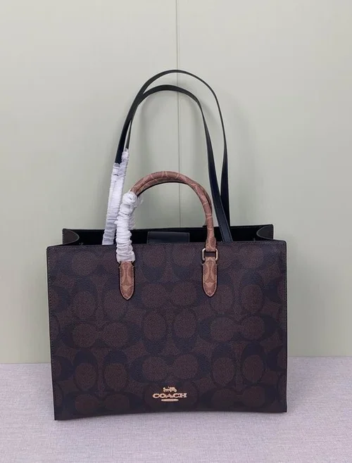 11 Coach Large Tote Bag Women Luxury Canvas Leather Designer