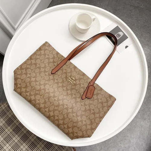 11 Coach Large Tote Bag Women Luxury Canvas Leather Designer