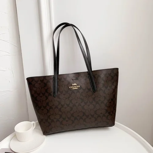 11 Coach Large Tote Bag Women Luxury Canvas Leather Designer