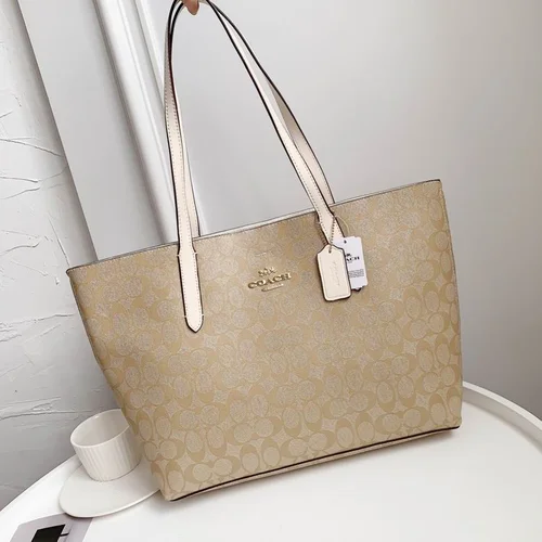 11 Coach Large Tote Bag Women Luxury Canvas Leather Designer
