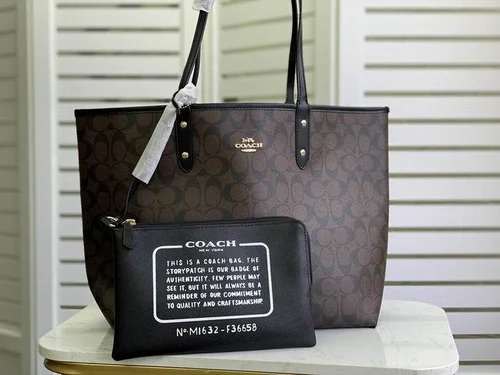 11 Coach Large Tote Bag Women Luxury Canvas Leather Designer