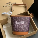 11 Coach Bucket Bag Small Drawstring Women Luxury Leather