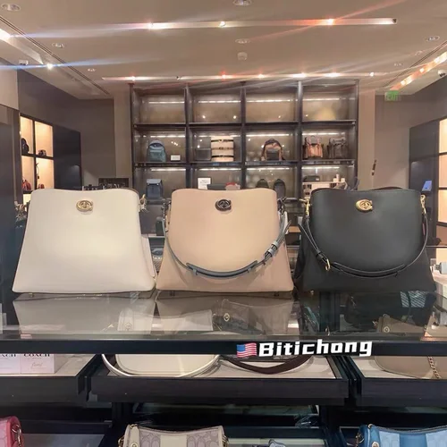 11 Coach Bucket Bag Small Drawstring Women Luxury Leather