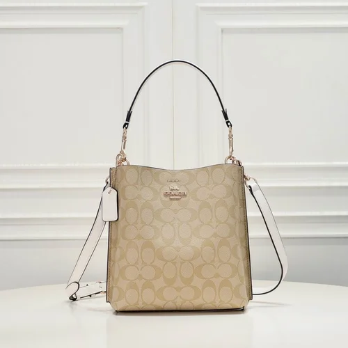 11 Coach Bucket Bag Small Drawstring Women Luxury Leather