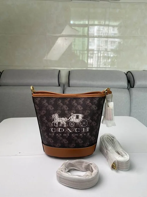 11 Coach Bucket Bag Small Drawstring Women Luxury Leather