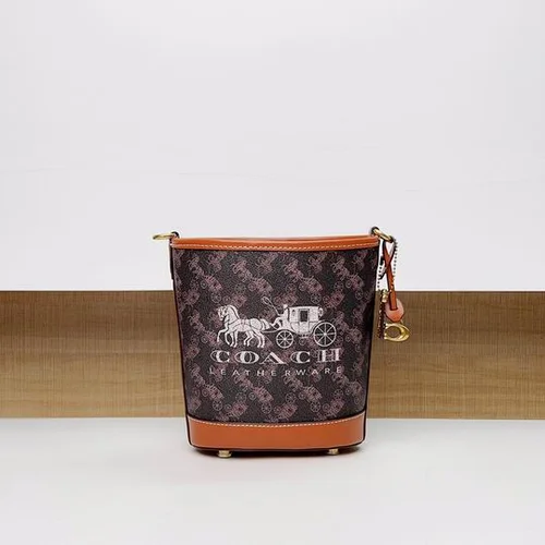 11 Coach Bucket Bag Small Drawstring Women Luxury Leather