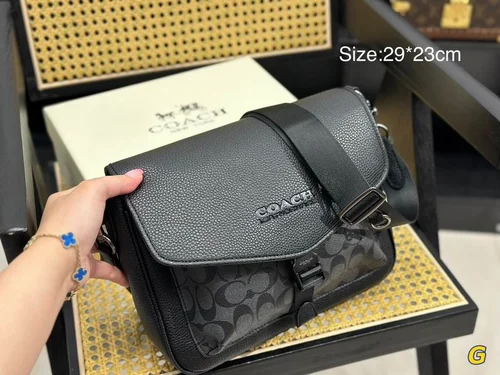 11 Coach Men's Messenger Bag Crossbody Luxury Leather Designer