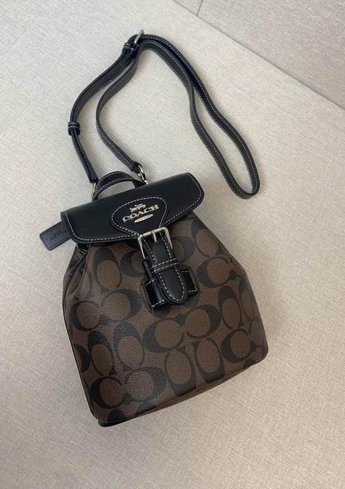 11 Coach Men's Backpack Large Nylon Leather Luxury Designer