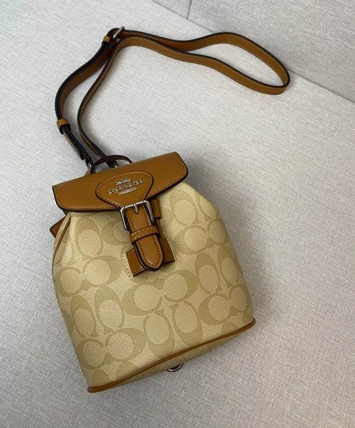 11 Coach Men's Backpack Large Nylon Leather Luxury Designer