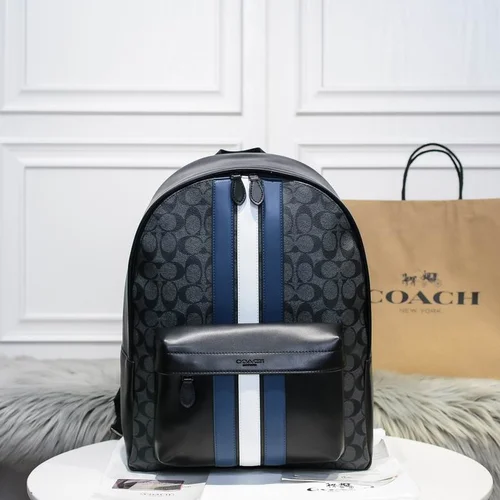 11 Coach Men's Backpack Large Nylon Leather Luxury Designer
